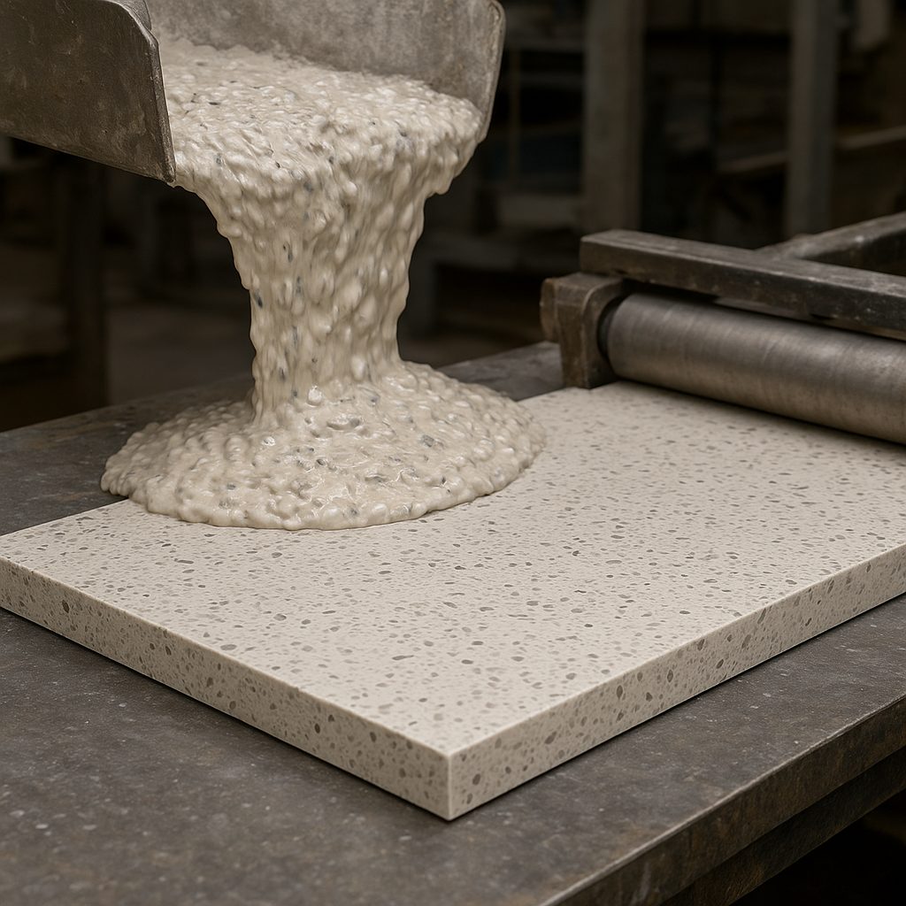 Jak powstają konglomeraty i spieki kwarcowe