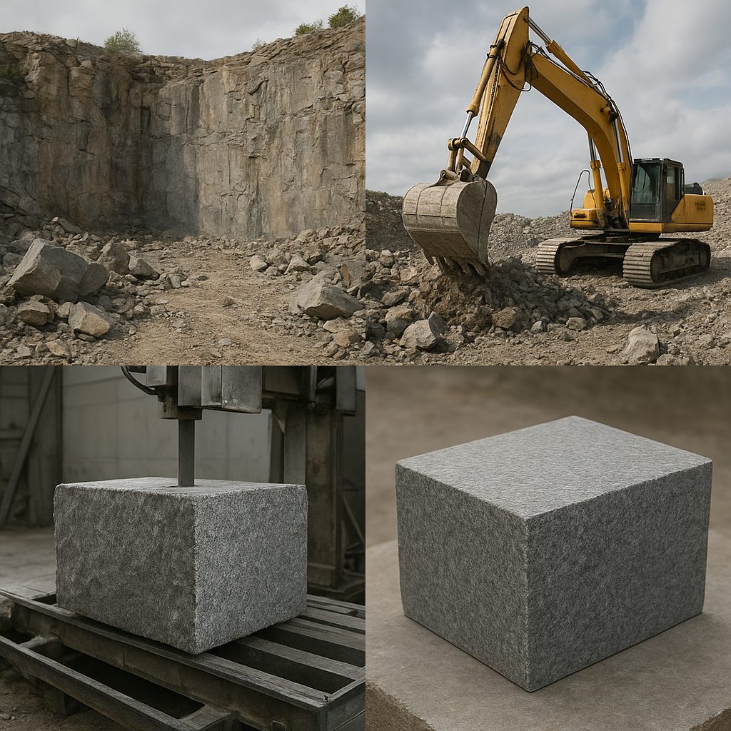 Jak powstaje kamień budowlany – od złoża do gotowego bloku