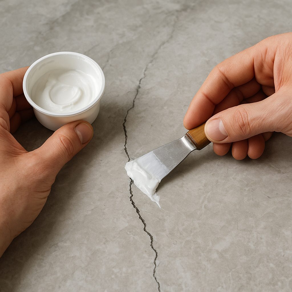 Jak naprawić pęknięcia w blacie lub płytach kamiennych
