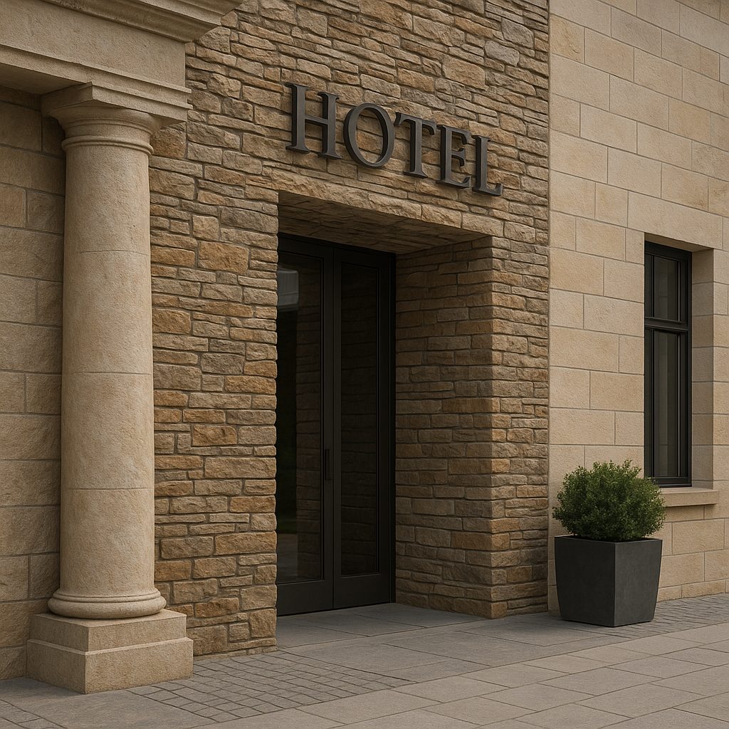 Jakie kamienie są najczęściej używane w architekturze hotelowej