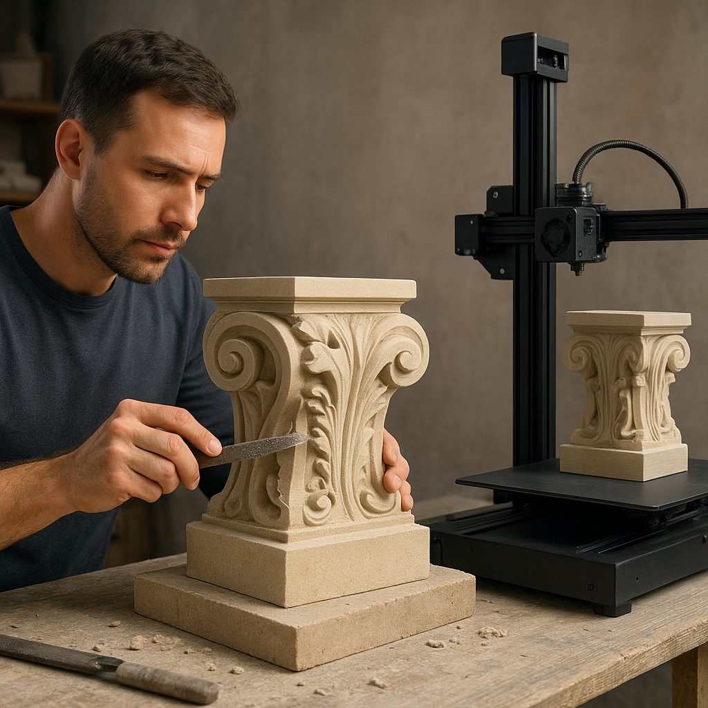 Jak druk 3D zmienia obróbkę i projektowanie kamienia