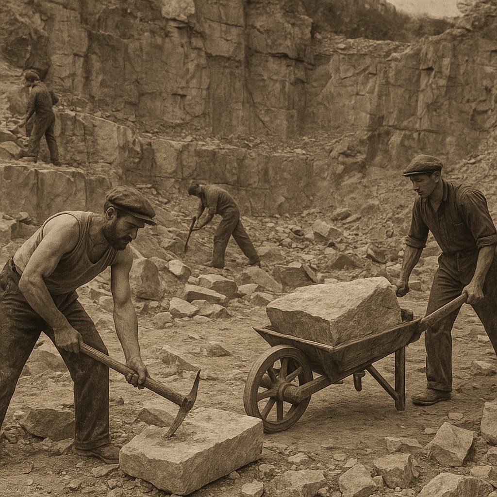 Jak wyglądała praca w dawnych kamieniołomach