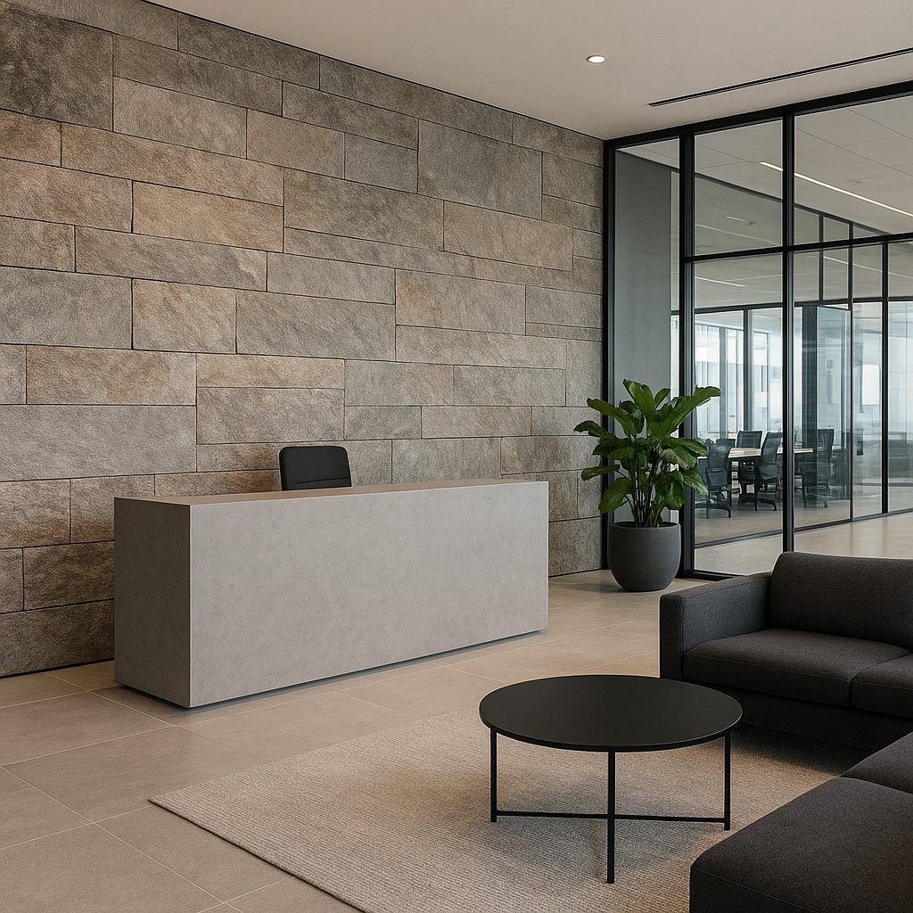 Jak wykorzystać kamień w przestrzeniach biurowych i komercyjnych