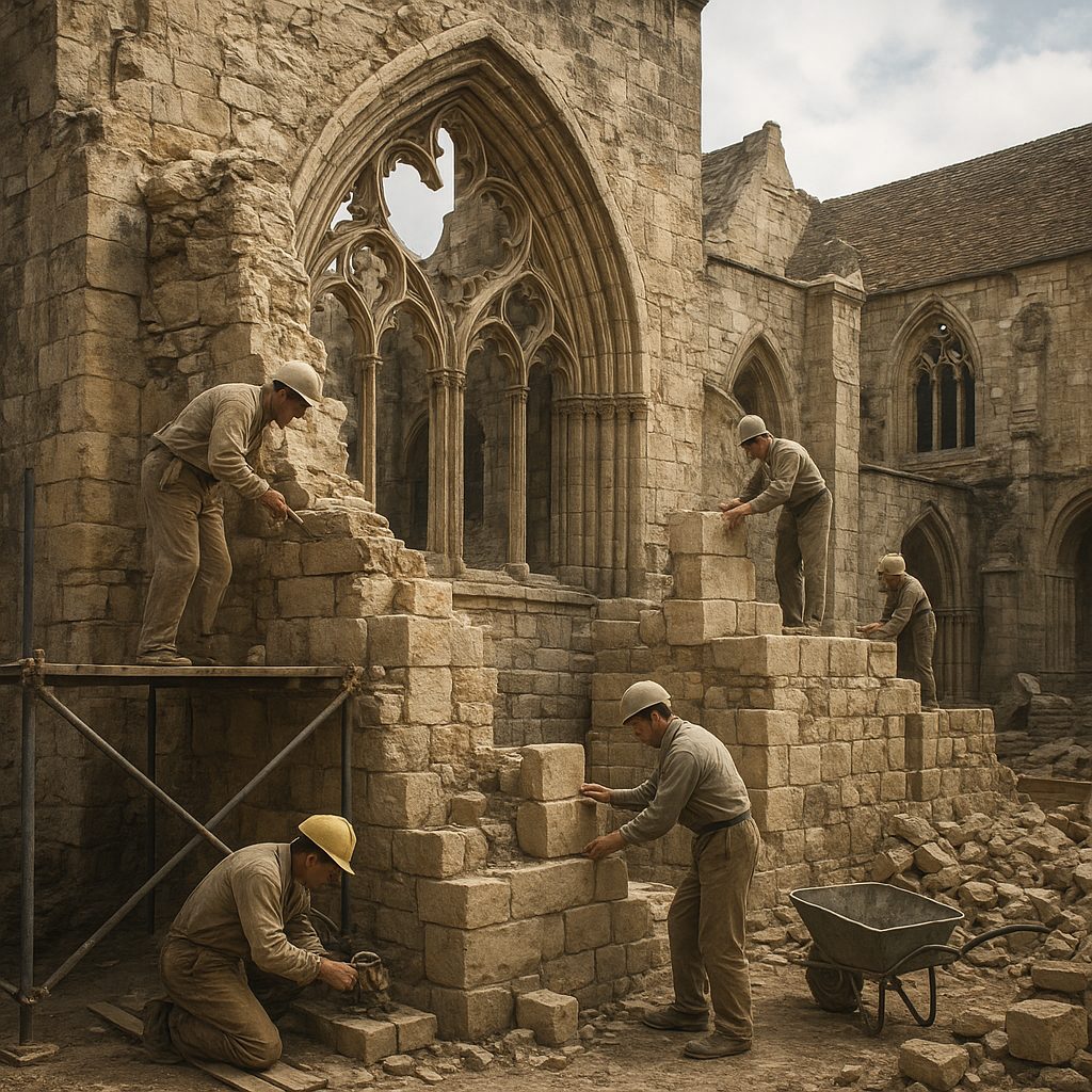 Jak wyglądała odbudowa zabytków kamiennych po wojnie